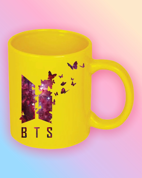 Кружка Чашка Bangtan boys БТС BTS Жовта
