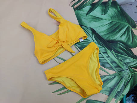 Купальник В РУБЧИК Teres 966-1 Пинк желтый(В НАЛИЧИИ ТОЛЬКО 34 36 38 40 УКР р-ры ), фото 2