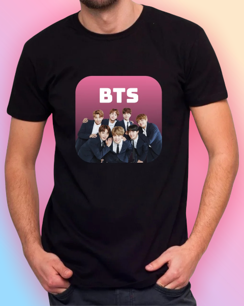 Футболка Bangtan boys БТС BTS Чорна Розмір