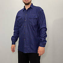 Рубашка чоловіча зимна на хутра XL - 5XL Рубаха тепла на гудзиках Ao longcom, фото 3