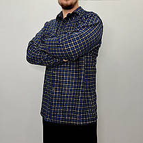 Рубашка чоловіча зимна на хутра XL - 5XL Рубаха тепла на гудзиках Ao longcom, фото 5