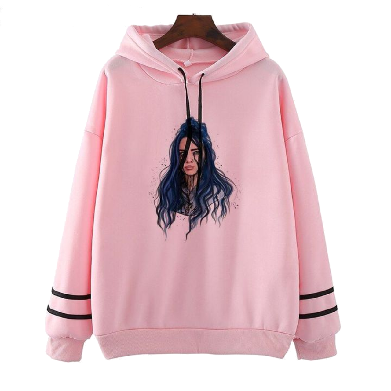 Худи Толстовка Билли Айлиш Billie Eilish Розовый Размер