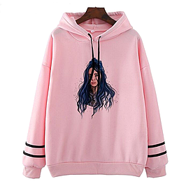 Худи Толстовка Билли Айлиш Billie Eilish Розовый Размер