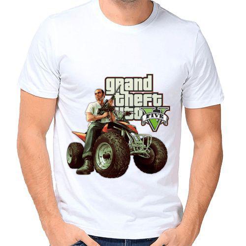 Футболка чоловіча GTA 5 ГТА 5 №2 Біла Розмір