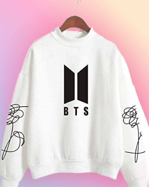 Світшот Толстовка Bangtan boys БТС BTS Білий Розмір