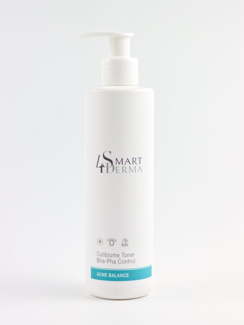Smart4Derma Acne Balance Cutibiome Toner Себорегулювальний мультикислотний тонер, 250 мл