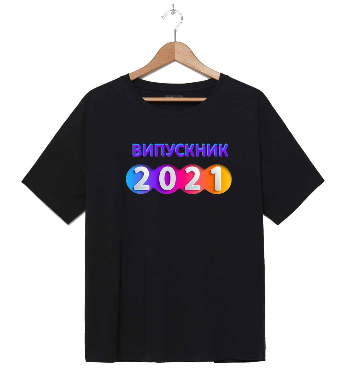 Футболка Випускний 2021 Чорна