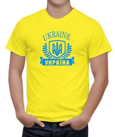Футболка Ukraine з Українською національною символікою Жовта Розмір