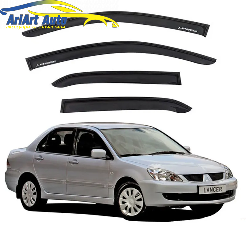Дефлектори HIC Mitsubishi Lancer 9 2003-2007 Sedan
