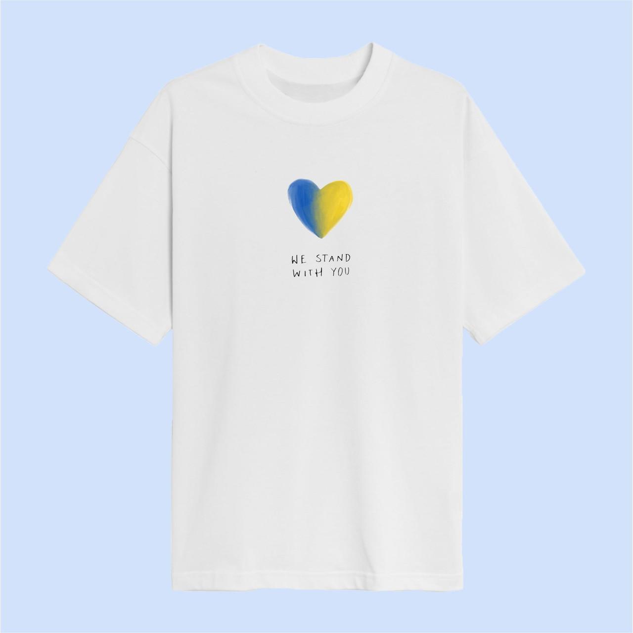 Футболка We stand with you Білий Розмір
