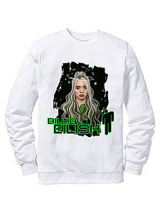 Світшот Біллі Айлиш Billie Eilish Білий Розмір