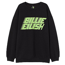 Світшот Біллі Айлиш Billie Eilish Чорний Розмір