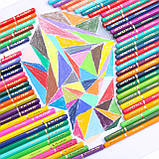 Набір акварельних олівців KALOUR 72 кольори в метал. пеналі, фото 10