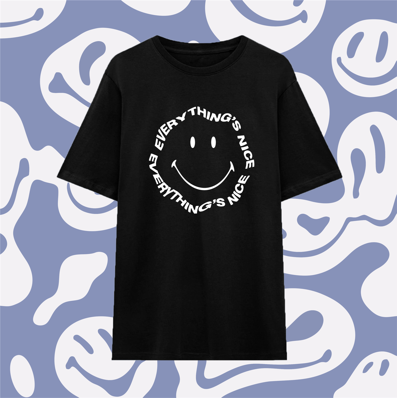 Футболка Everything's nice Чорна Розмір
