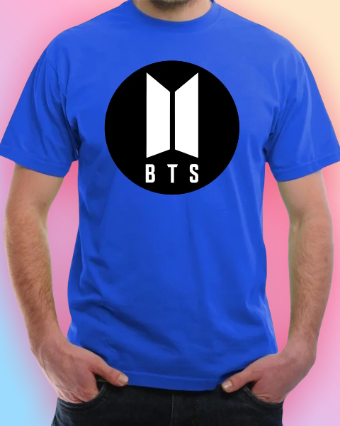 Футболка Bangtan boys БТС BTS Синя Розмір