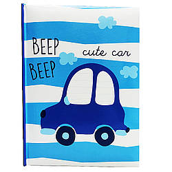 Фотоальбом дитяча "BEEP" книжкова обкладинка, з місцем для запису 200 фото