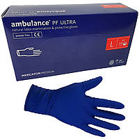 Перчатки латексные Mercator Ambulance PF Ultra, 50шт, размер L