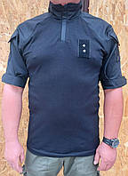 Рубашка ЧЕРНАЯ для полиции летняя с коротким рукавом р. 52-54(170\176)