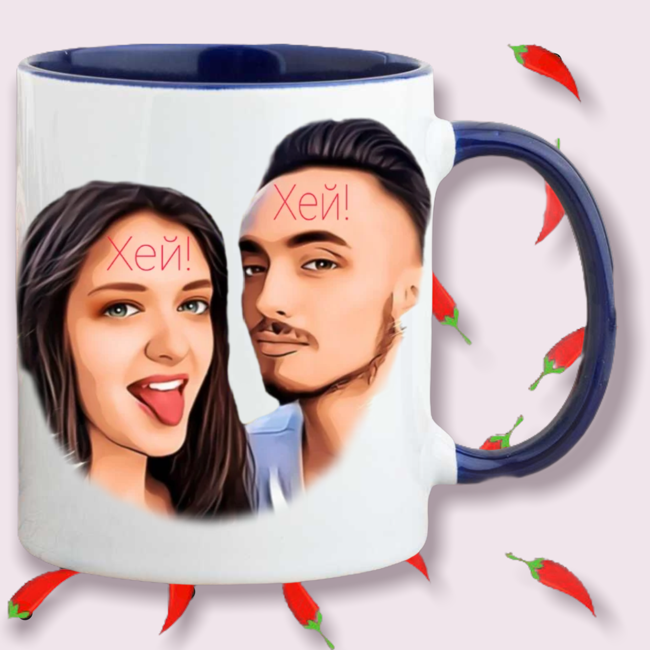 Чашка Едісон Мерч "Хей" колір