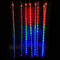 Гирлянда тающие сосульки LED разноцветные 50 см (50)