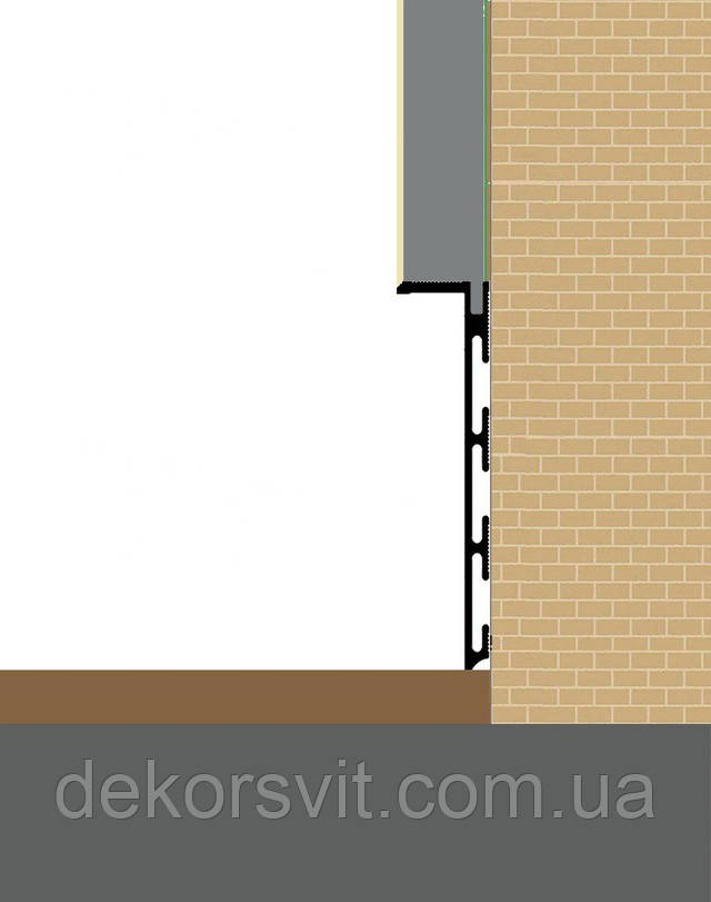 Плинтус скрытого монтажа 60 мм