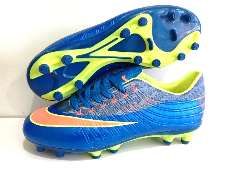 Футбольні бутси Nike Mercurial FG Blue/Volt/Mango