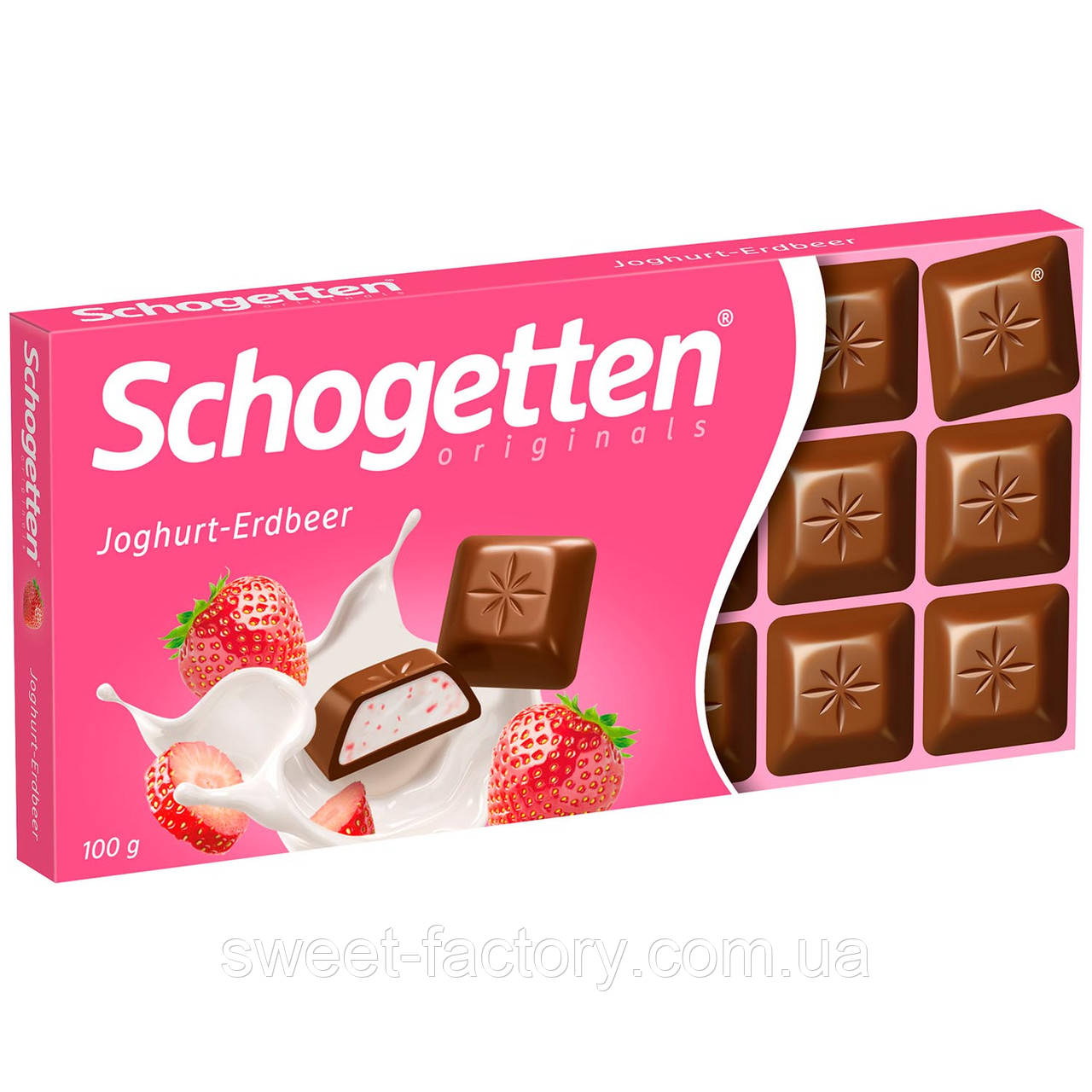 Шоколадка Schogetten Originals Joghurt Erdbeer 100g