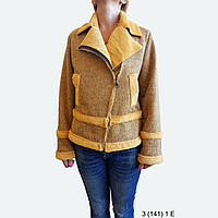 Женская коротка курточка. Размер: 46/48. Цвета: серый, желтый. Курточка женска, демисезонная. Женская курточка