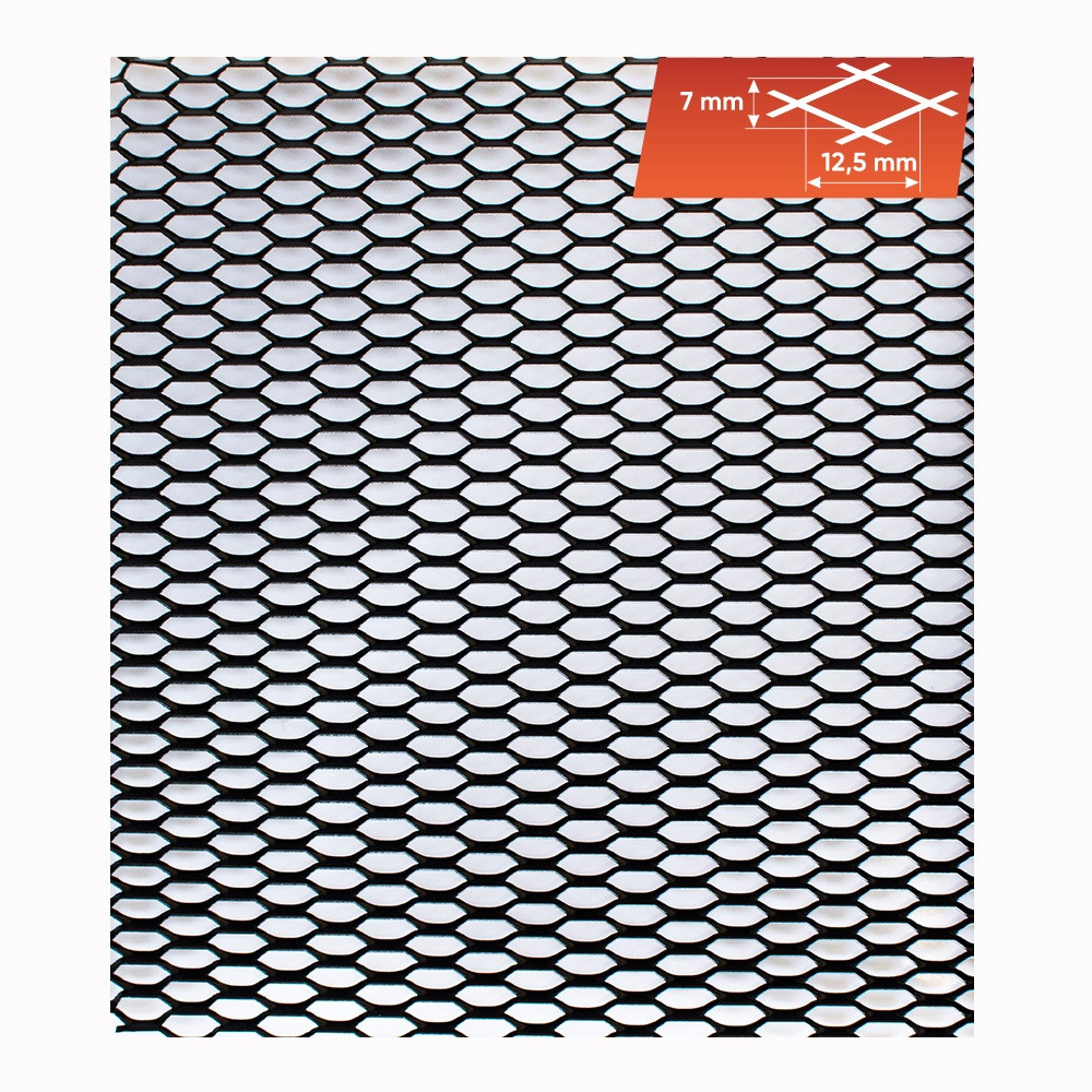 Сітка бампера №6 1м х20 см Elegant EL 511026 чорна в упаковці, фото 1