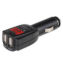 Преміум Dual USB зарядний пристрій 12/24В Heyner 511600