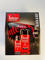 Набір подарунковий дезодорант 150 мл шампунь-гель 250 мл косметичка INTESA Pour Homme Black & Red