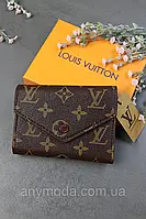 Кошелек Louis Vuitton маленький LUX качество Луи ВИТОН книжка (коричневый)