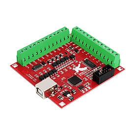 Интерфейсная плата на 4 оси с портом USB BSMCE04U-PP для станка с ЧПУ, коммутационная плата управления Mach3