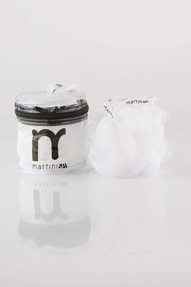 MARTINI SPA Exfoliating Net Sponge In Box Сітчаста массажна мочалка в упаковці (біла) (8 004 925 105 392)