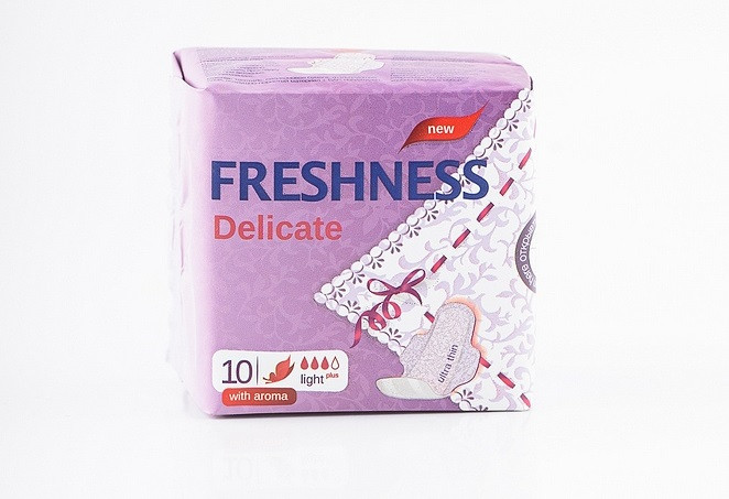 Гігієнічні прокладки FRESHNESS Delicate SOFT Light 10 шт (4820164700228)