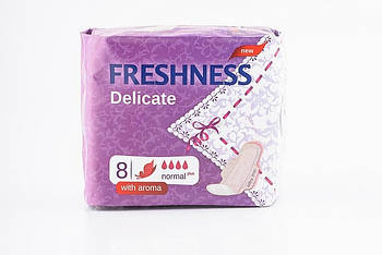 Гігієнічні прокладкиFRESHNESS Delicate SOFT Normal 8шт (4820164700235)