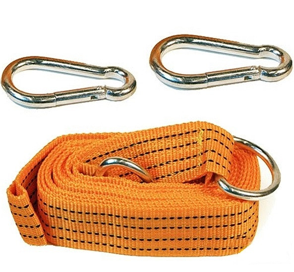 Трос буксирний 5т 6м х 50мм з карабіном Elegant EL 101835