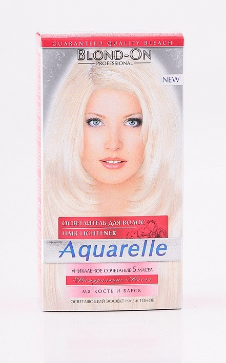 Освітлювач для волосся порошковий з натуральними оліями Aguarelle BLON - ON NEW