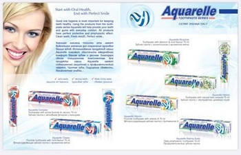 Aquarelle зубная паста75ml. HERBAL (3800023406677)