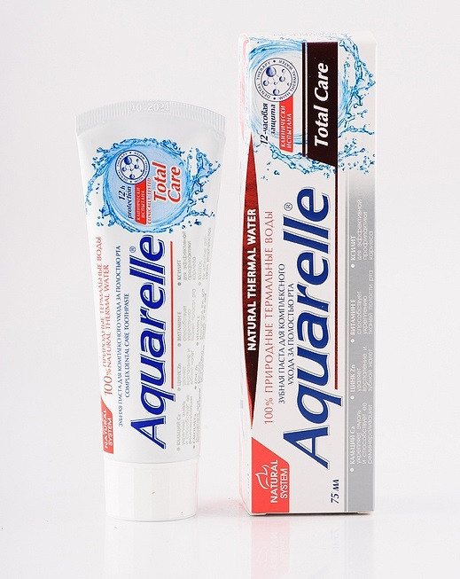 Зубна паста Aquarelle Total Care для догляду за здоров'ям зубів і ясен, фото 1
