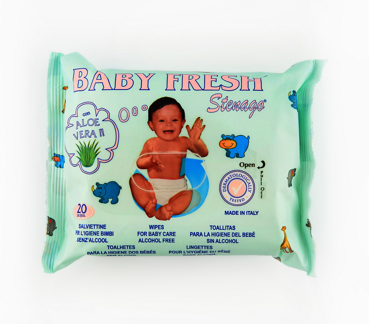 Дитячі вологі серветки BABY FRESH з екстрактом алое і аллонтоіном