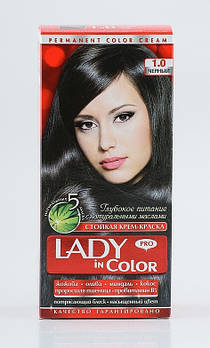 Lady in color Фарба для волос №1.0 Чорна (3800023405441)