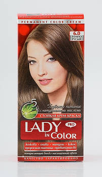 Lady in color фарба для волосся №6.0 Темно - русый (3800023405380)