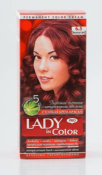 Lady in color фарба для волосся №6.5 Махагон (3800023405502)