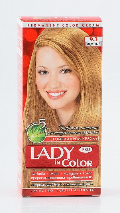 Lady in color фарба для волосся №9.3 Медовый (3 800 023 405 458)