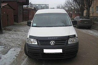 Мухобойка, дефлектор капота Volkswagen Caddy 2003-2010 (Vip)