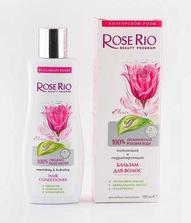 Бальзам для волос питательный и гидратирующий  Rose Rio 180 мл. (3 800 023 402 594)