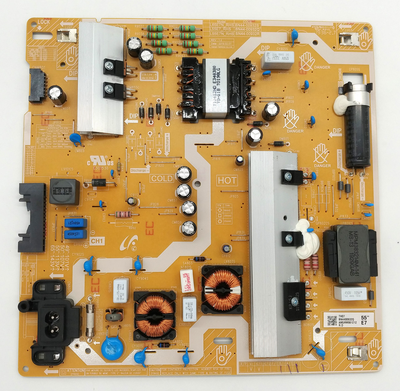 Плата блок живлення BN44-00932Q для телевізора Samsung UE55RU7172UXXH
