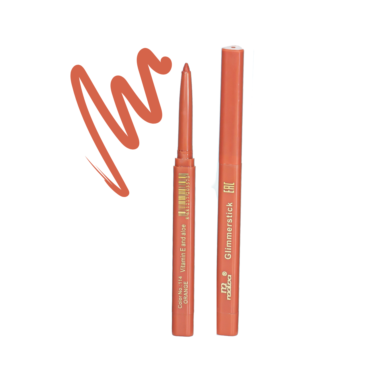 Карандаш для губ Malva Cosmetics Pencil М 300 № 114 Orange Оранжево-коричневый - фото 1 - id-p1152533330