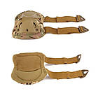 Комплект захисту налокітники та наколінники Камуфляж Eagle KN-04 / Захист тактичний регульований, фото 3